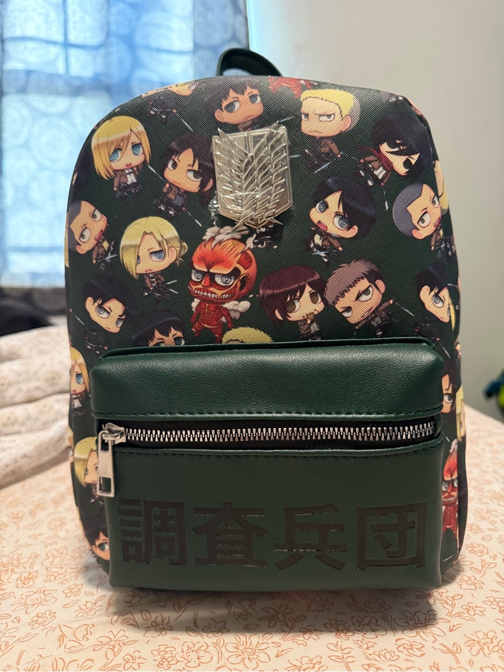 Attack on Titan Green Character Mini Backpack